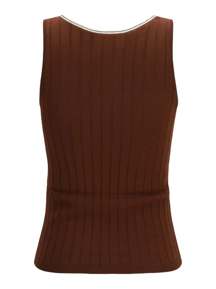 Bordeaux Wool Oves Aries Sleeveles T-Shirt alternative
