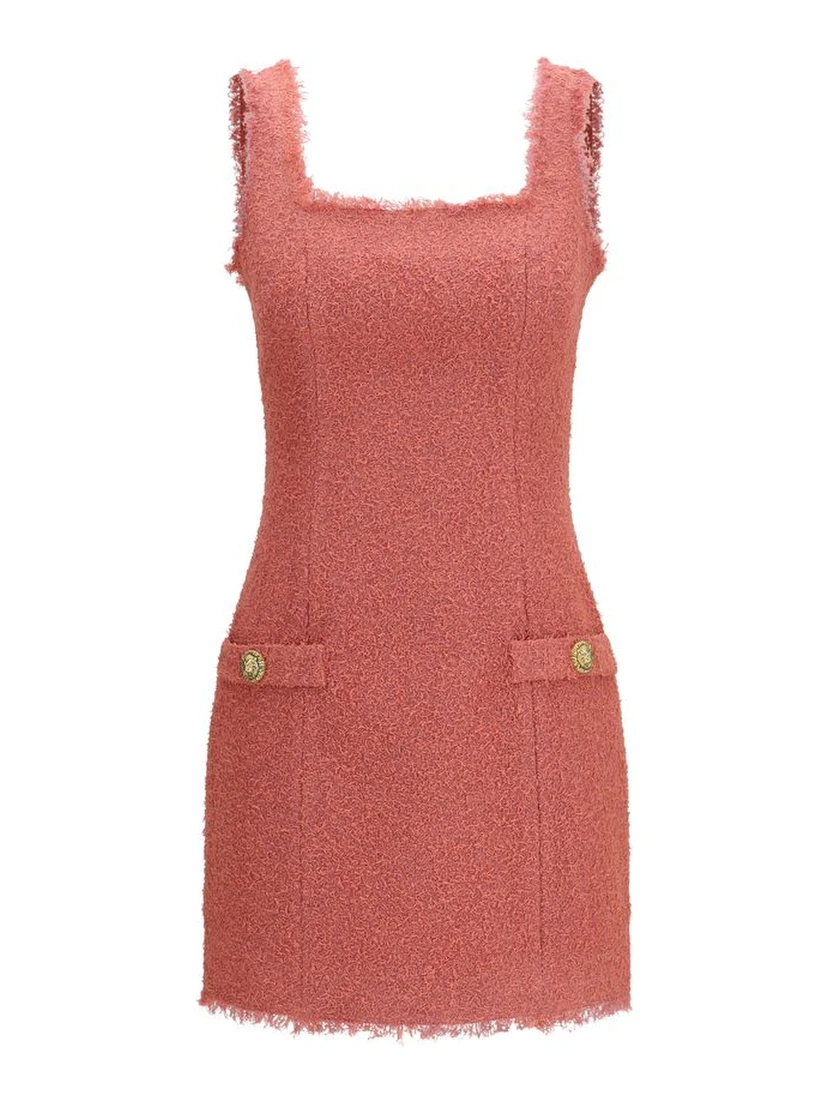 Multicolor Wool Oves Aries Casual Dress