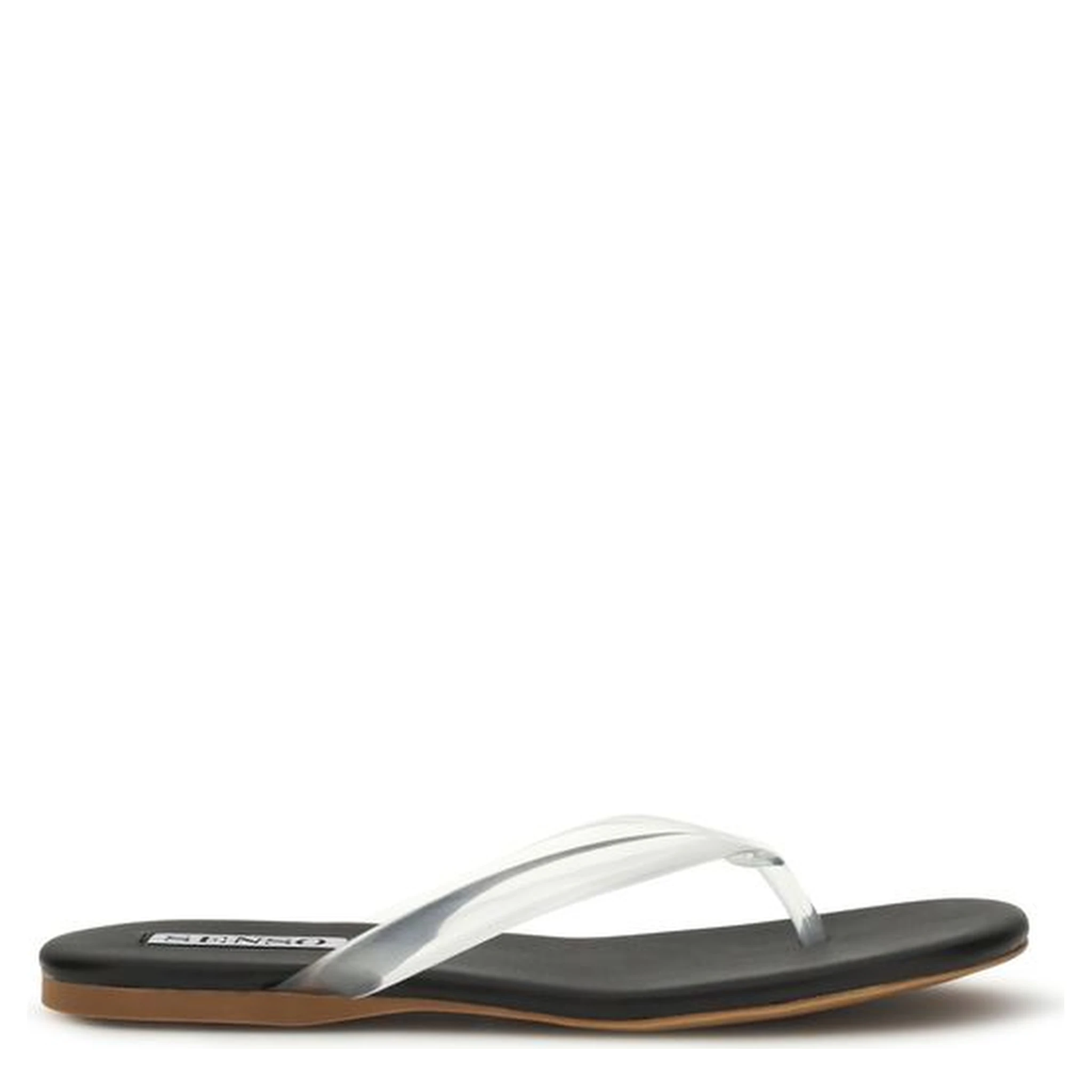 Black Rubber Flip-Flop Sandals