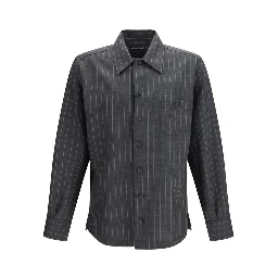 Gray Wool Oves Aries Dress Shirt