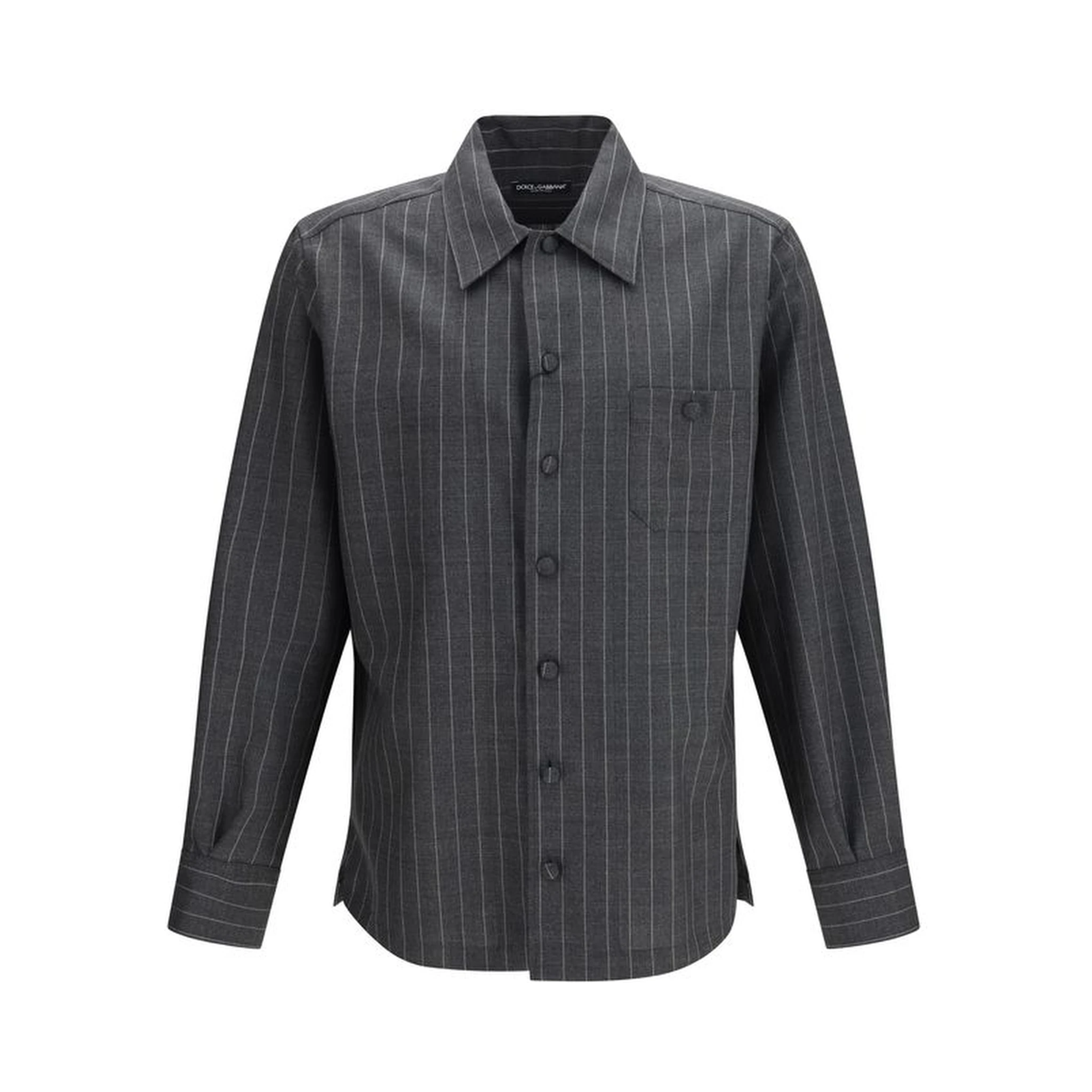 Gray Wool Oves Aries Dress Shirt