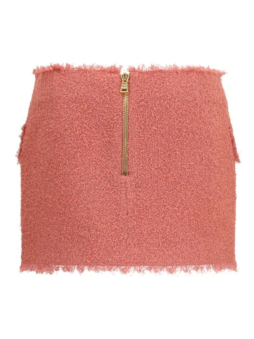Multicolor Wool Oves Aries Mini Skirt