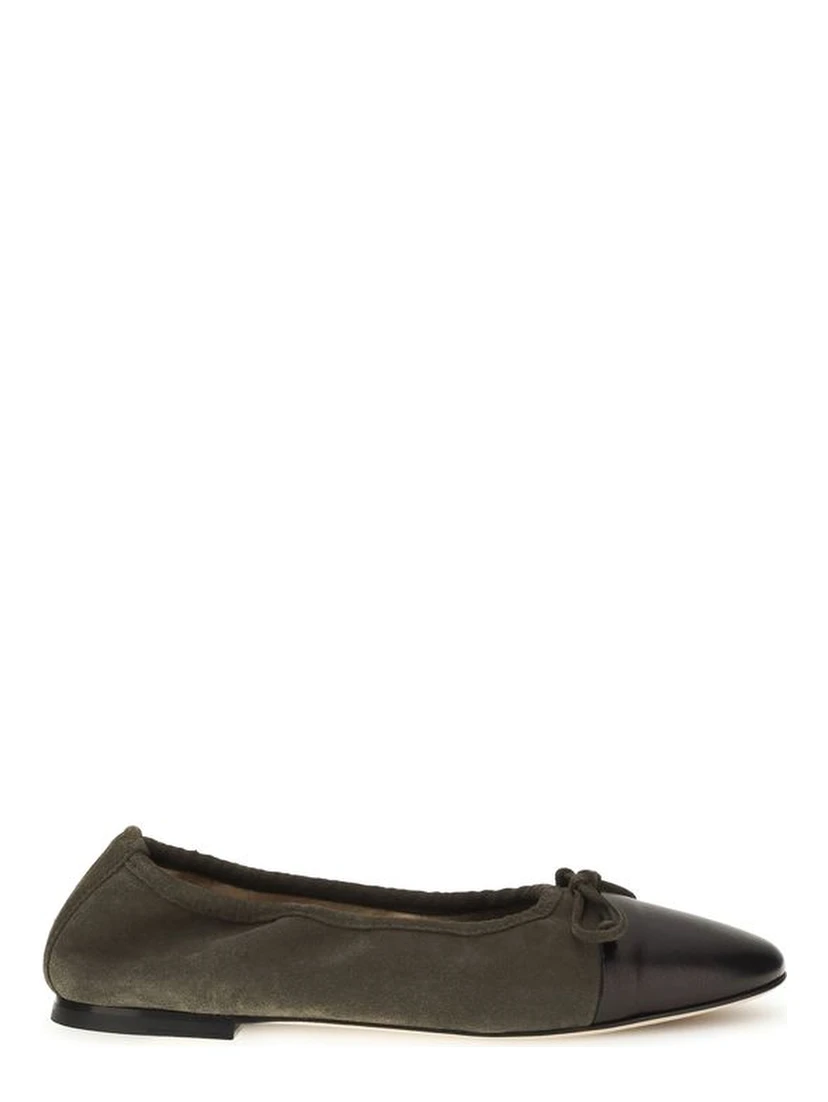 Bicolor Calf Leather Bos Taurus Ballet Flats