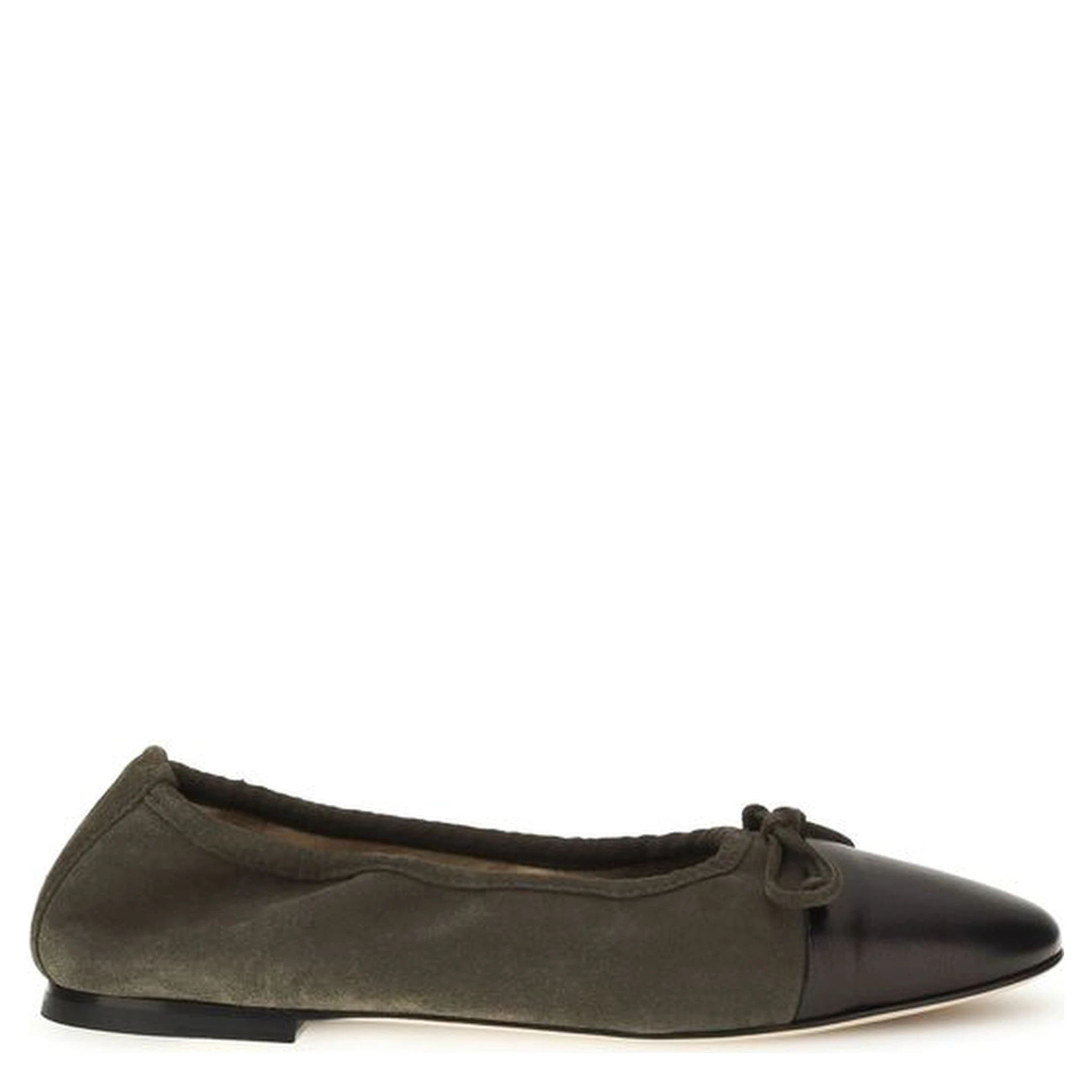 Bicolor Calf Leather Bos Taurus Ballet Flats
