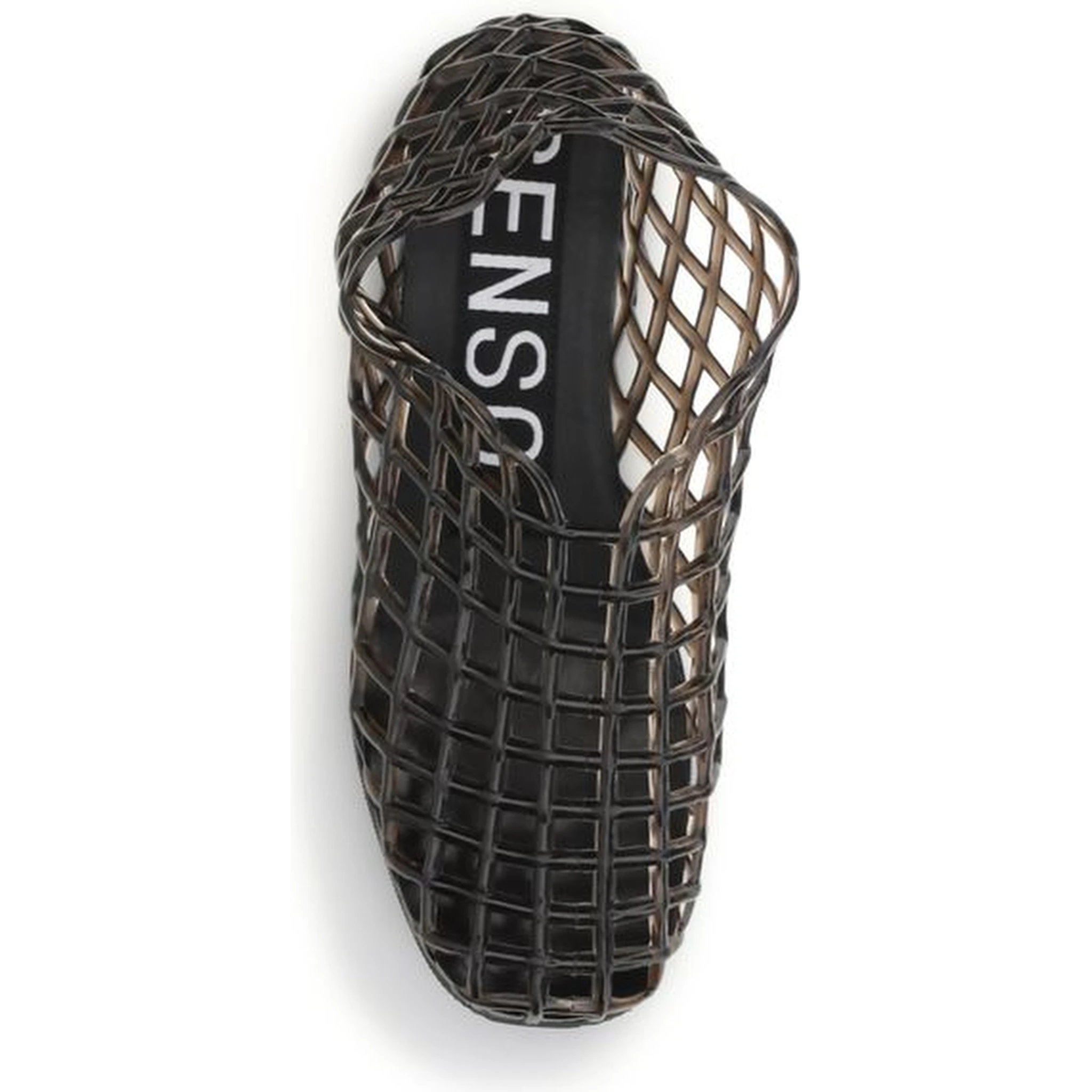 Black Rubber Ballet Flats