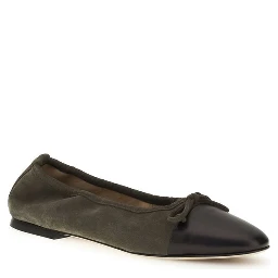Bicolor Calf Leather Bos Taurus Ballet Flats