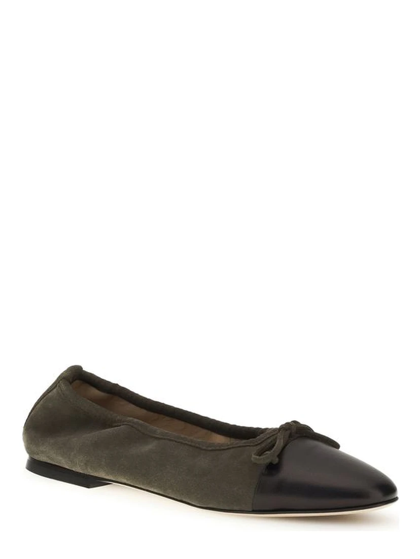 Bicolor Calf Leather Bos Taurus Ballet Flats