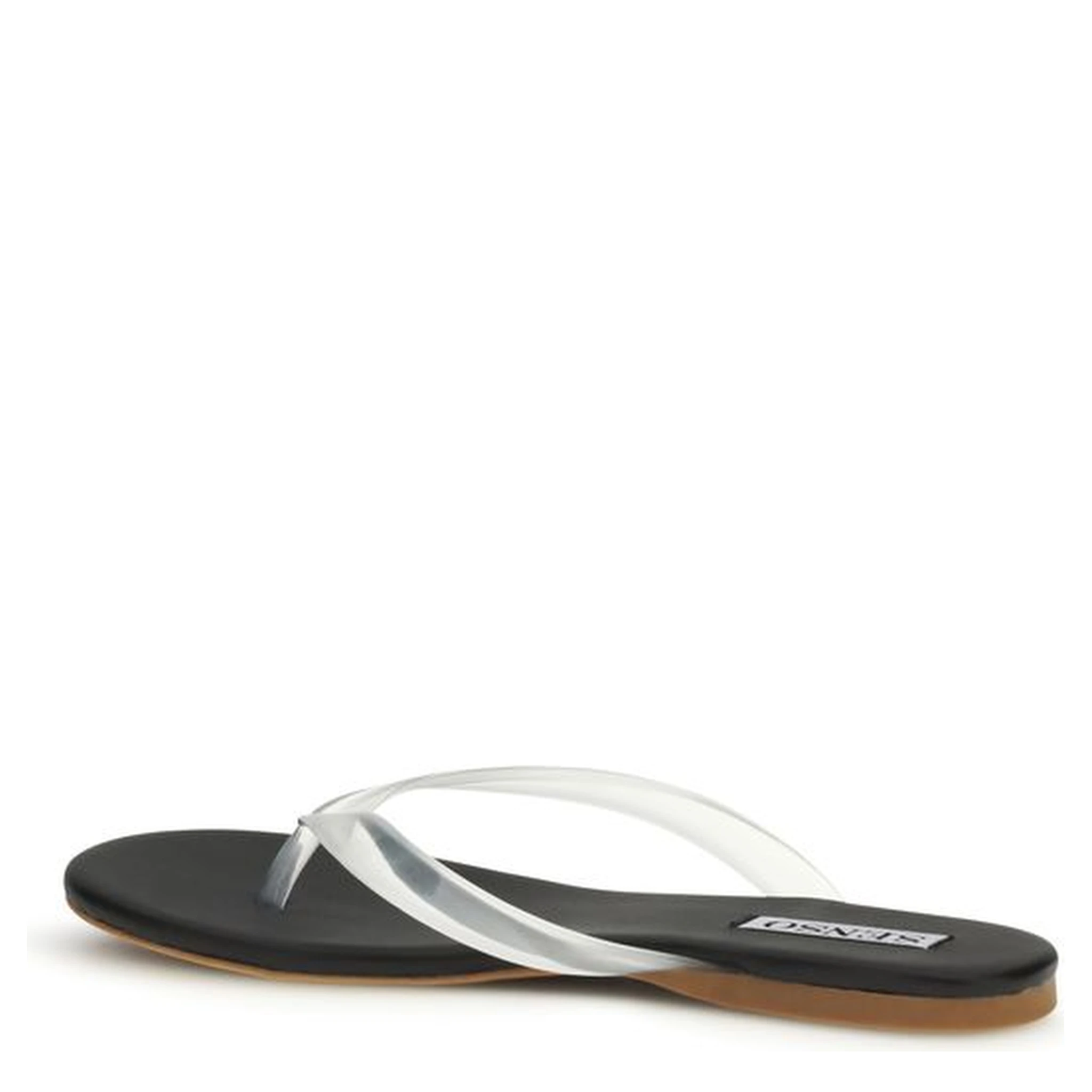 Black Rubber Flip-Flop Sandals
