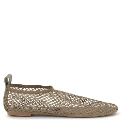 Beige Rubber Ballet Flats