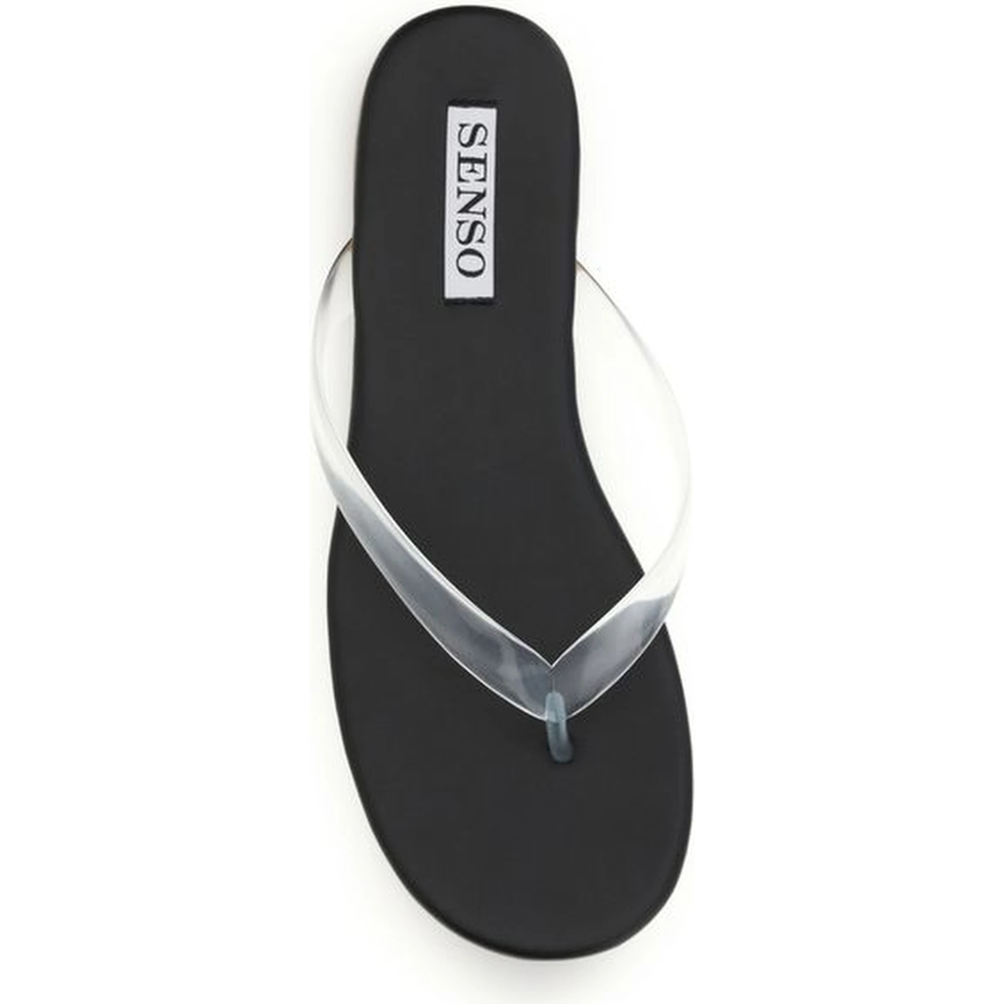 Black Rubber Flip-Flop Sandals