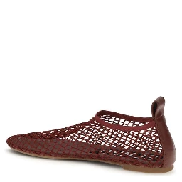 Bordeaux Rubber Ballet Flats