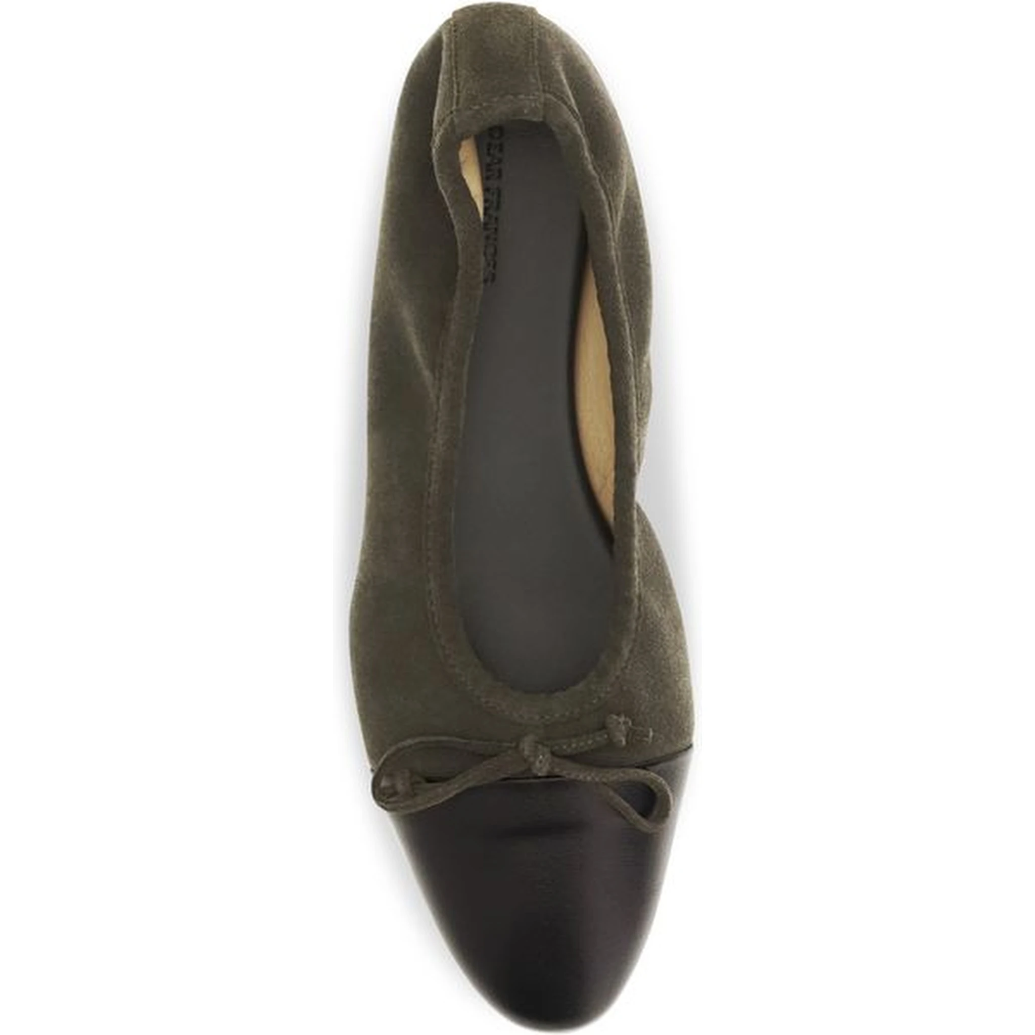 Bicolor Calf Leather Bos Taurus Ballet Flats