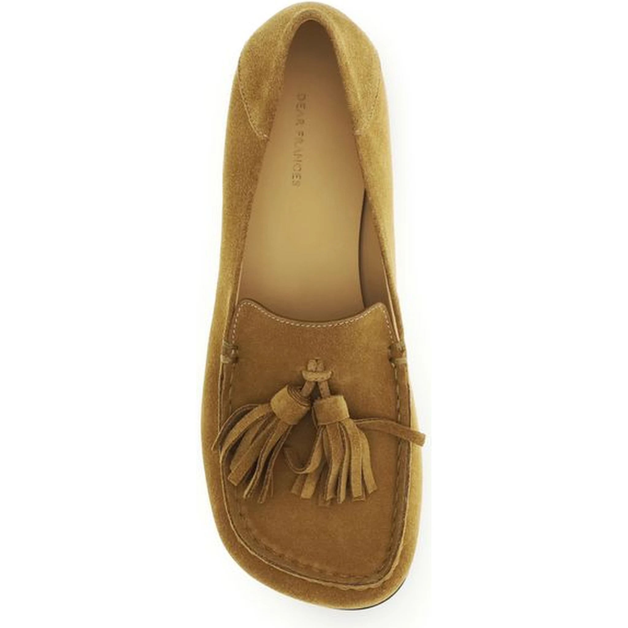 Beige Calf Leather Bos Taurus Slip-On Loafers