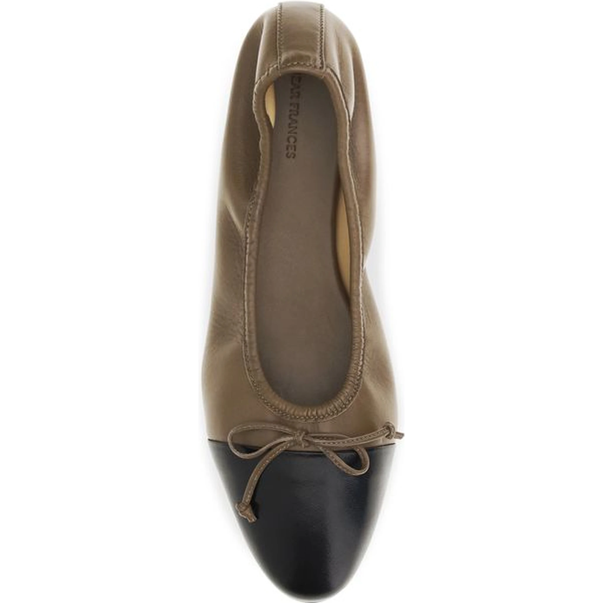 Brown Calf Leather Bos Taurus Ballet Flats
