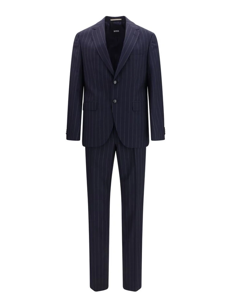Blue Wool Oves Aries Two-Piece Suit