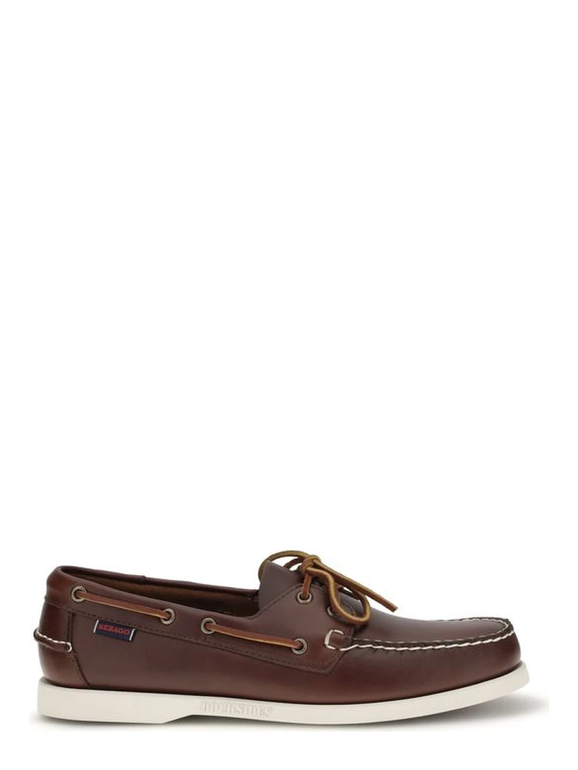 Brown Calf Leather Bos Taurus Slip-On Loafers