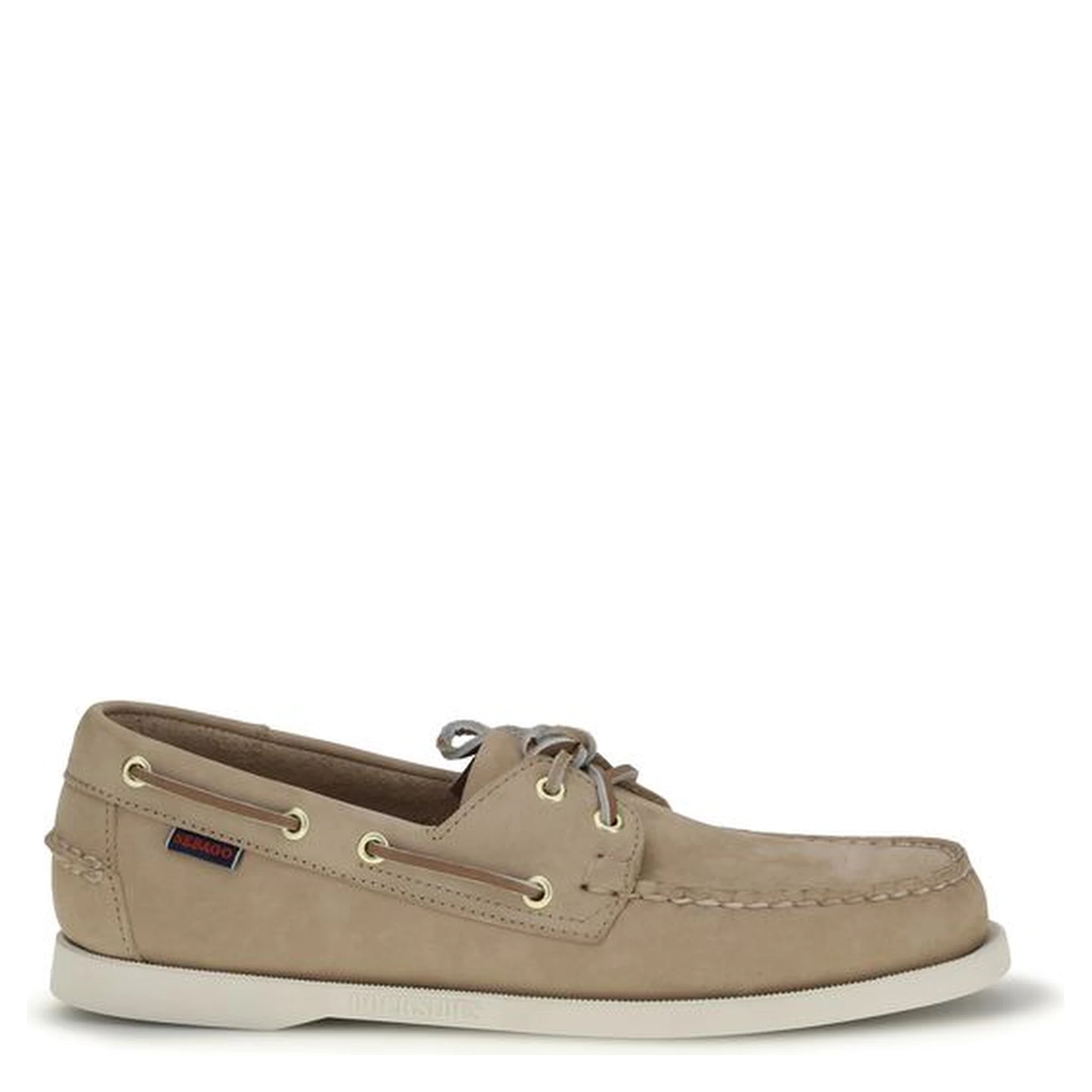 Beige Calf Leather Bos Taurus Slip-On Loafers