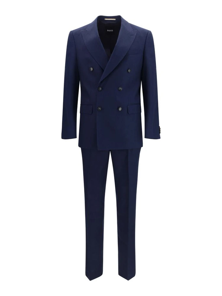 Blue Linen Two-Piece Suit