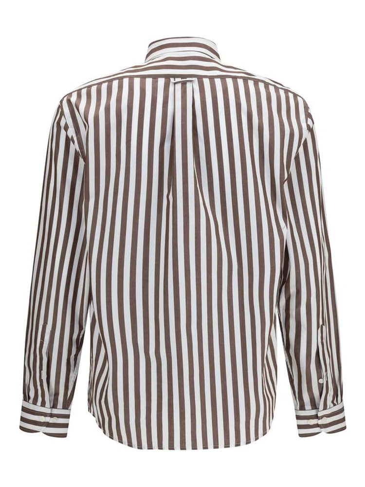 Brown Cotton Pattern Shirt alternative