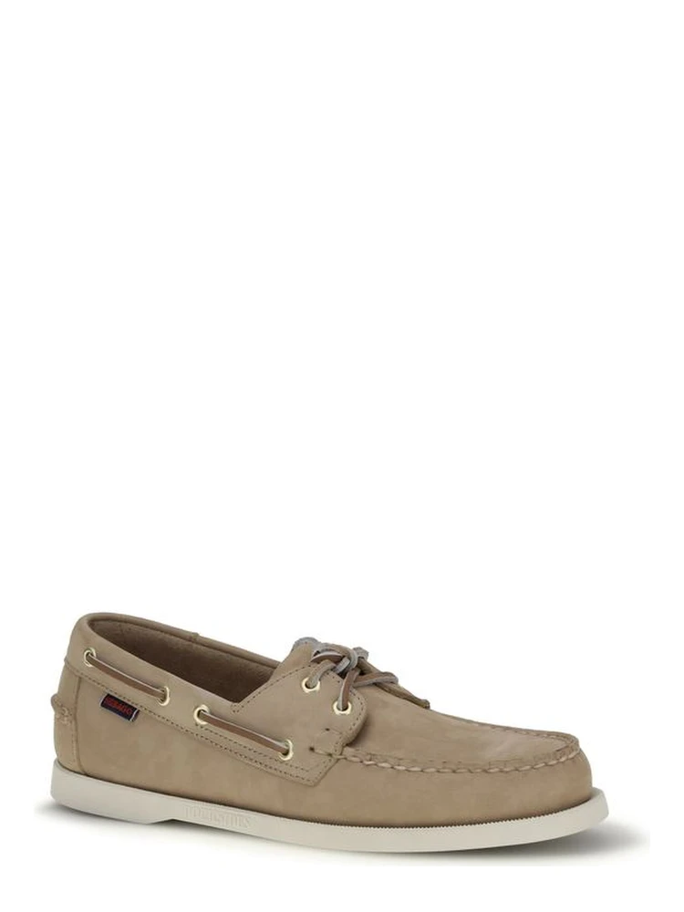 Beige Calf Leather Bos Taurus Slip-On Loafers alternative