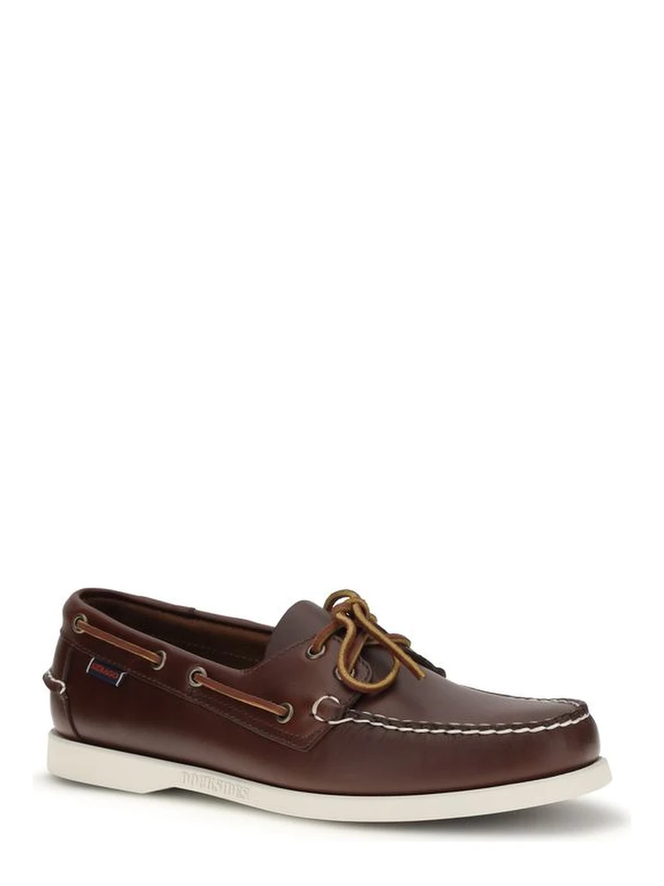 Brown Calf Leather Bos Taurus Slip-On Loafers alternative