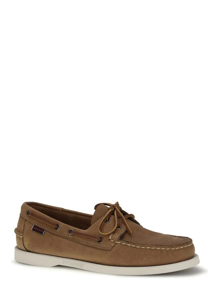 Brown Calf Leather Bos Taurus Slip-On Loafers alternative