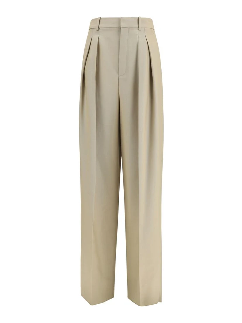 Beige Wool Oves Aries Dress Pants
