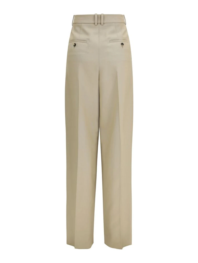 Beige Wool Oves Aries Dress Pants