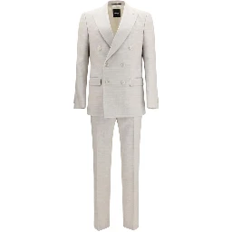 Gray Linen Two-Piece Suit