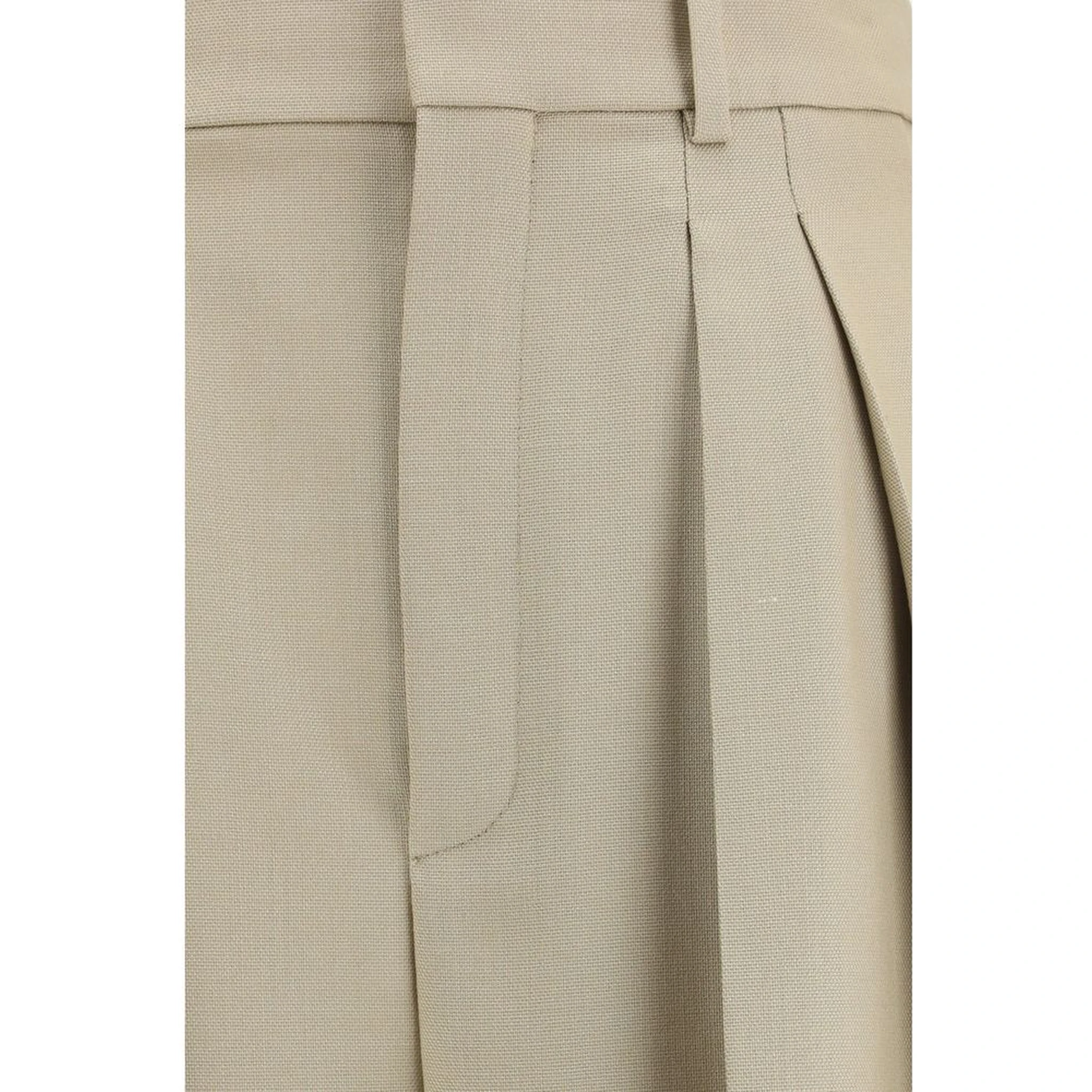Beige Wool Oves Aries Dress Pants