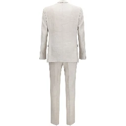 Gray Linen Two-Piece Suit