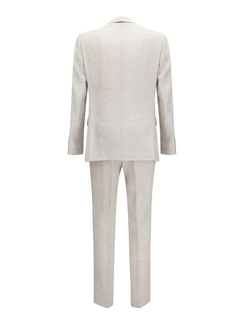Gray Linen Two-Piece Suit