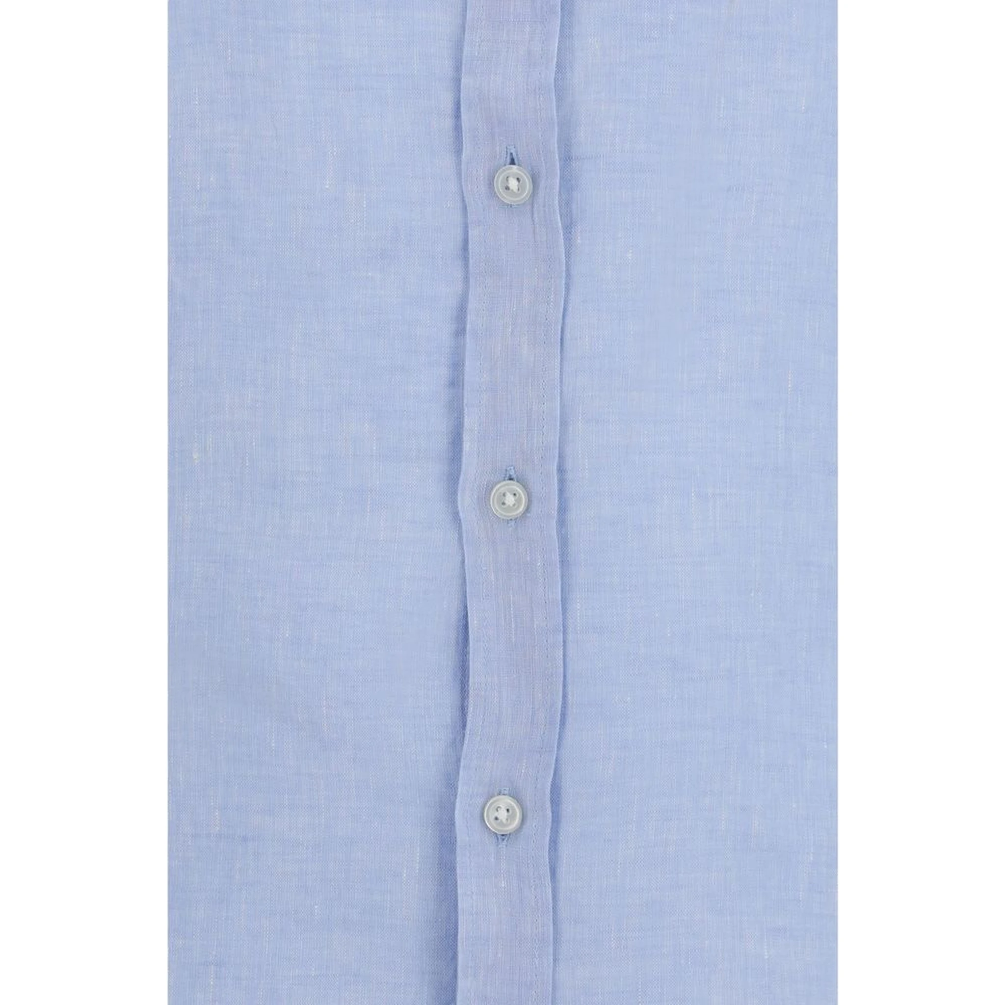Blue Linen Dress Shirt