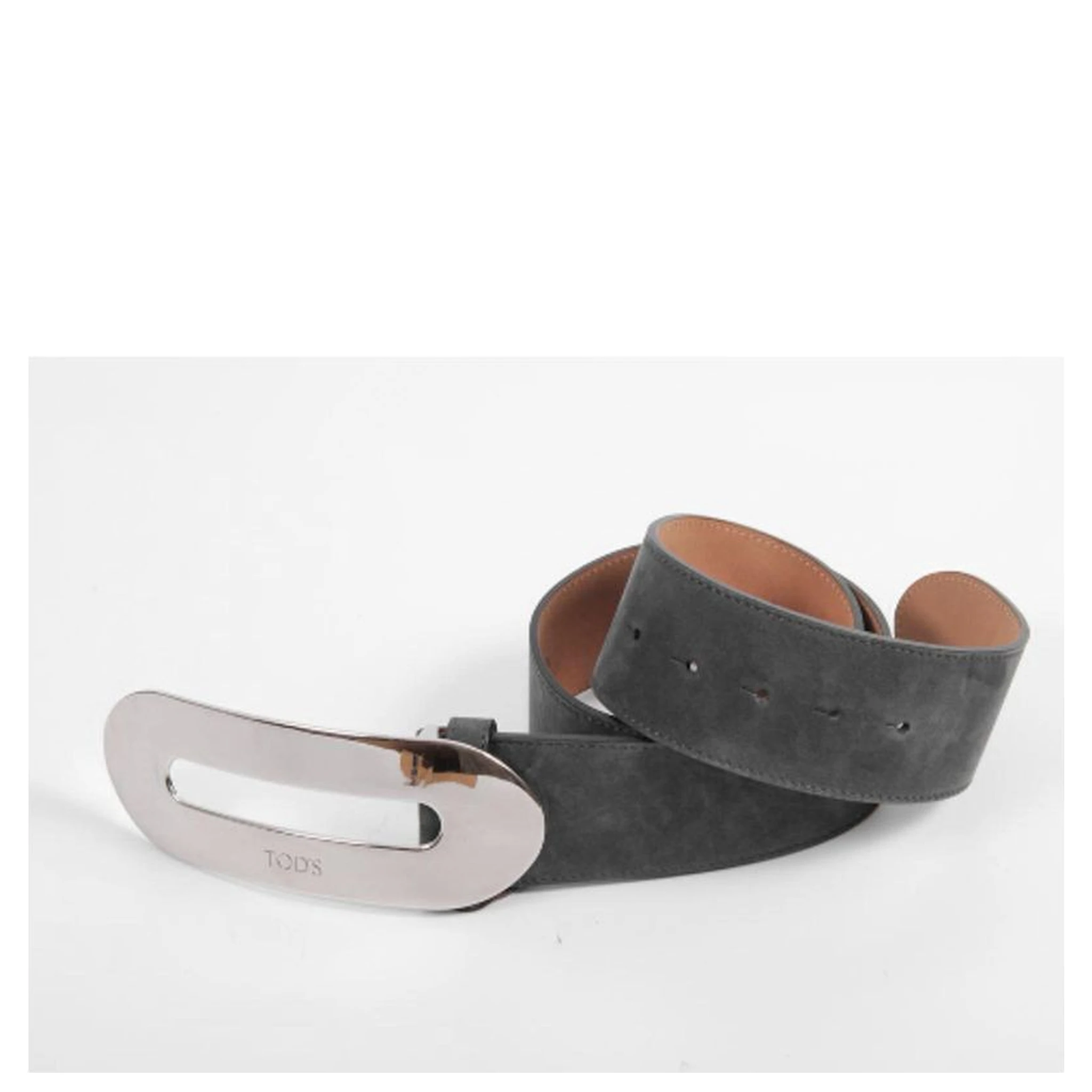 Beige Leather Regular Belt