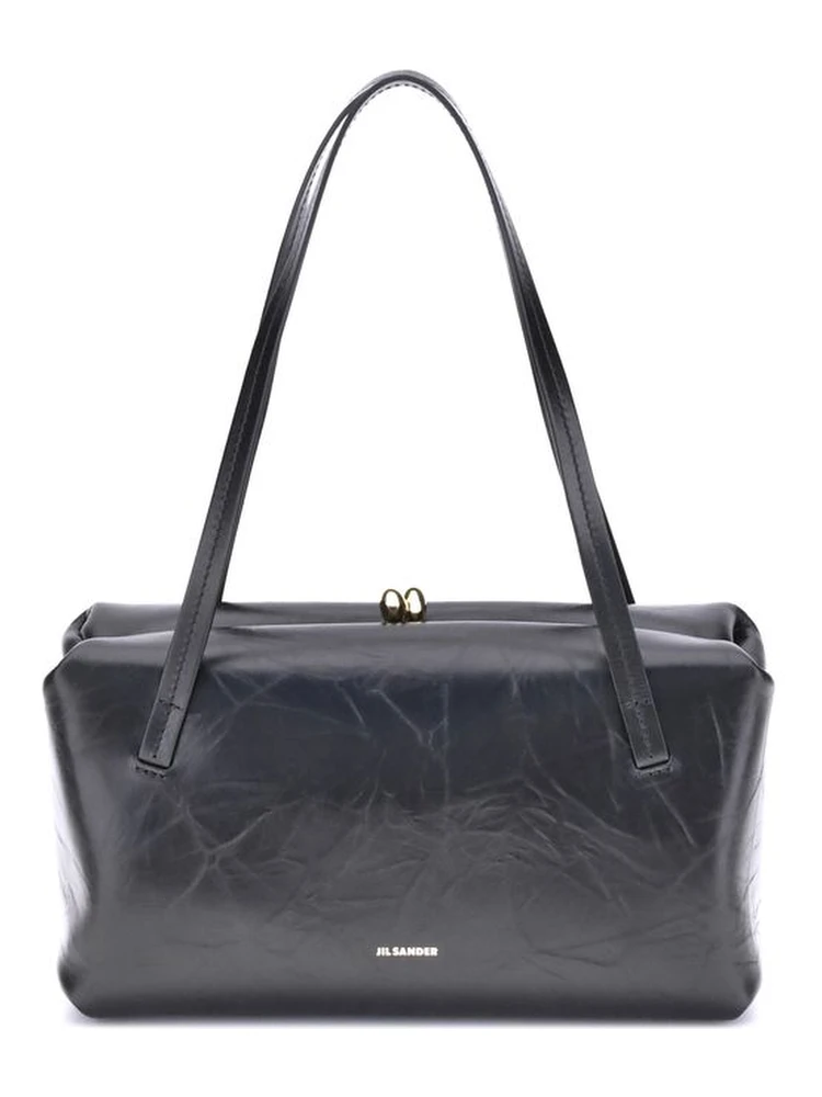Black Calf Leather Bos Taurus Shoulder Bag