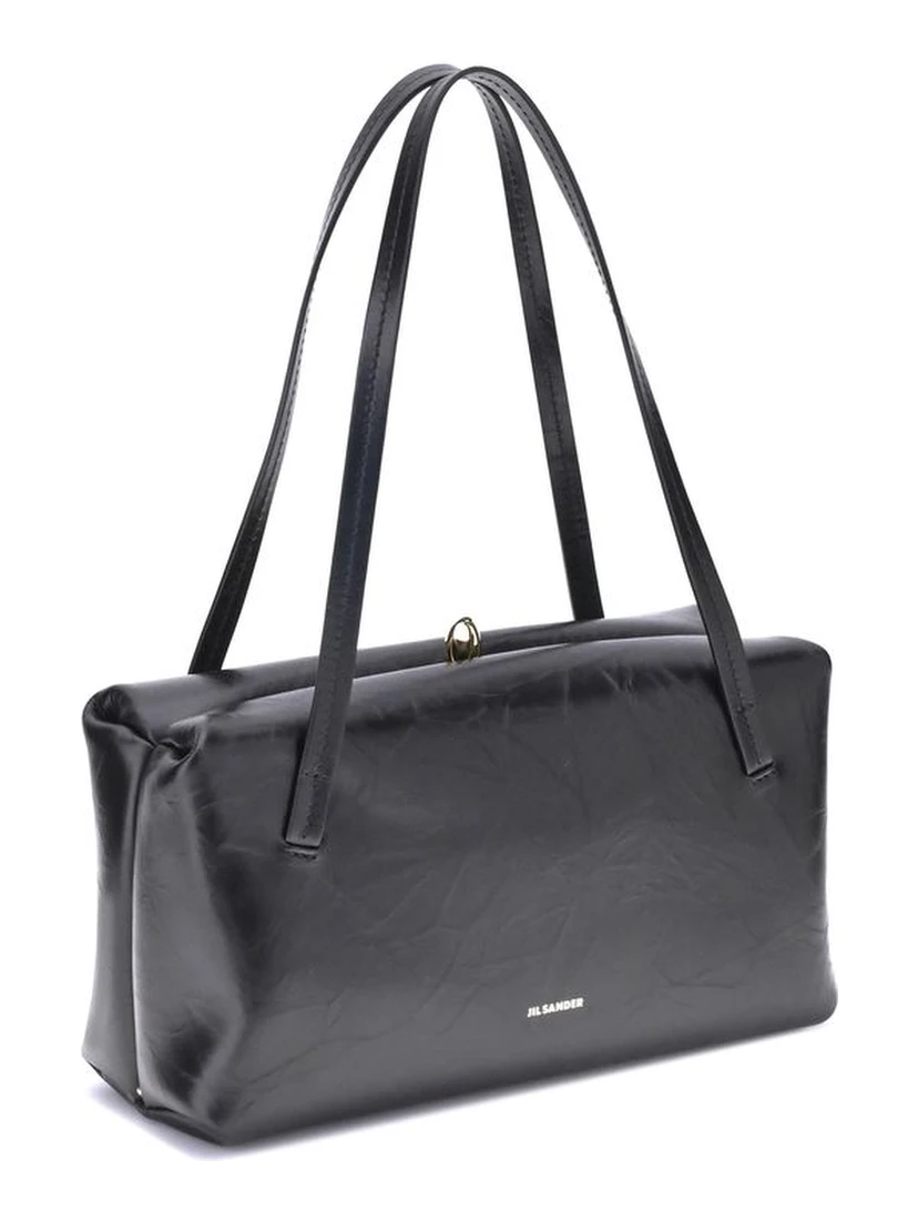 Black Calf Leather Bos Taurus Shoulder Bag