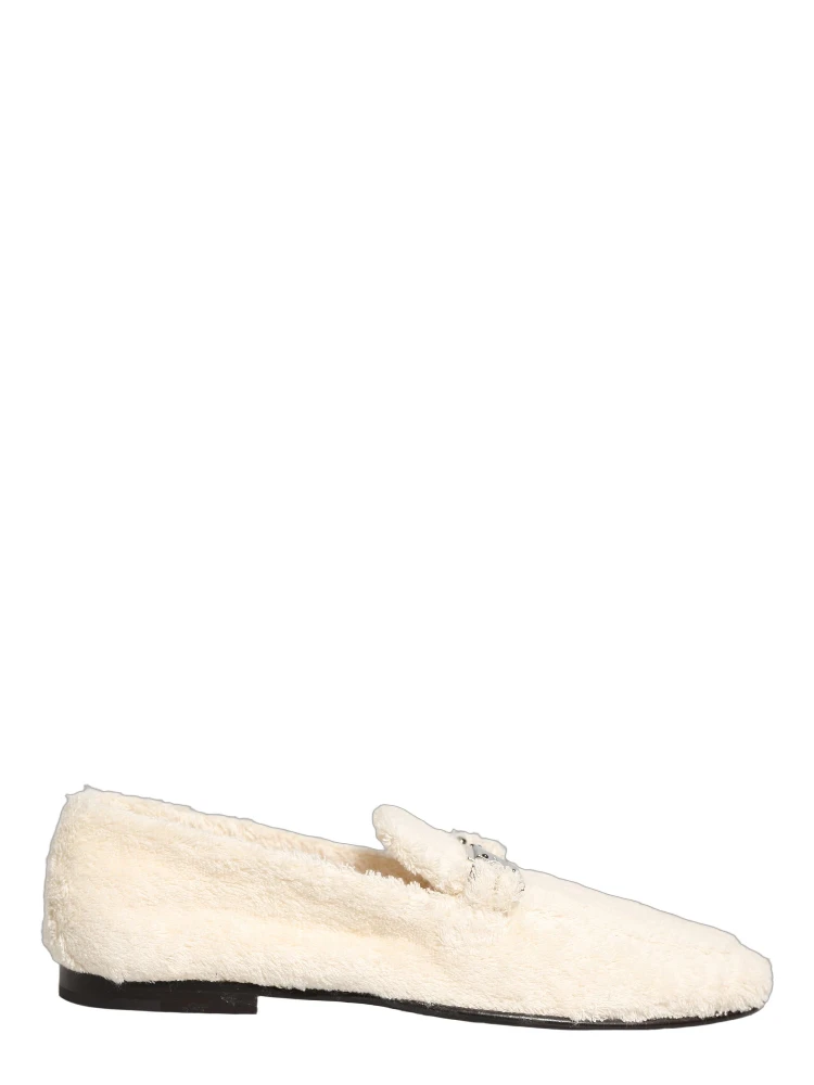 White Fur Shearling Men Dress Loafers Shoes alternative
