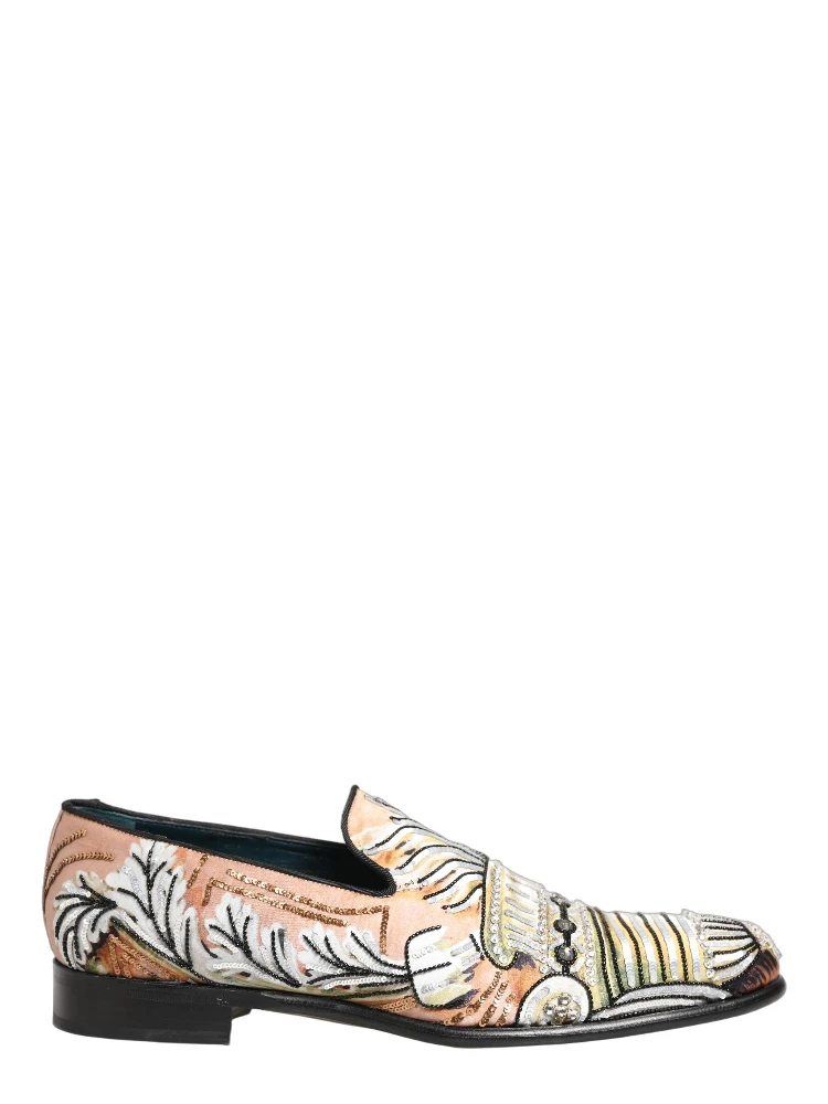 Multicolor Brocade Sequin Dress Loafers Shoes alternative
