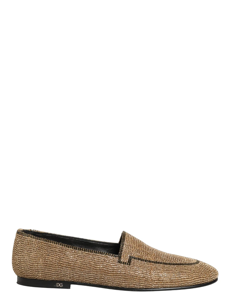Gold Crystal Embellished Men Loafers Shoes alternative