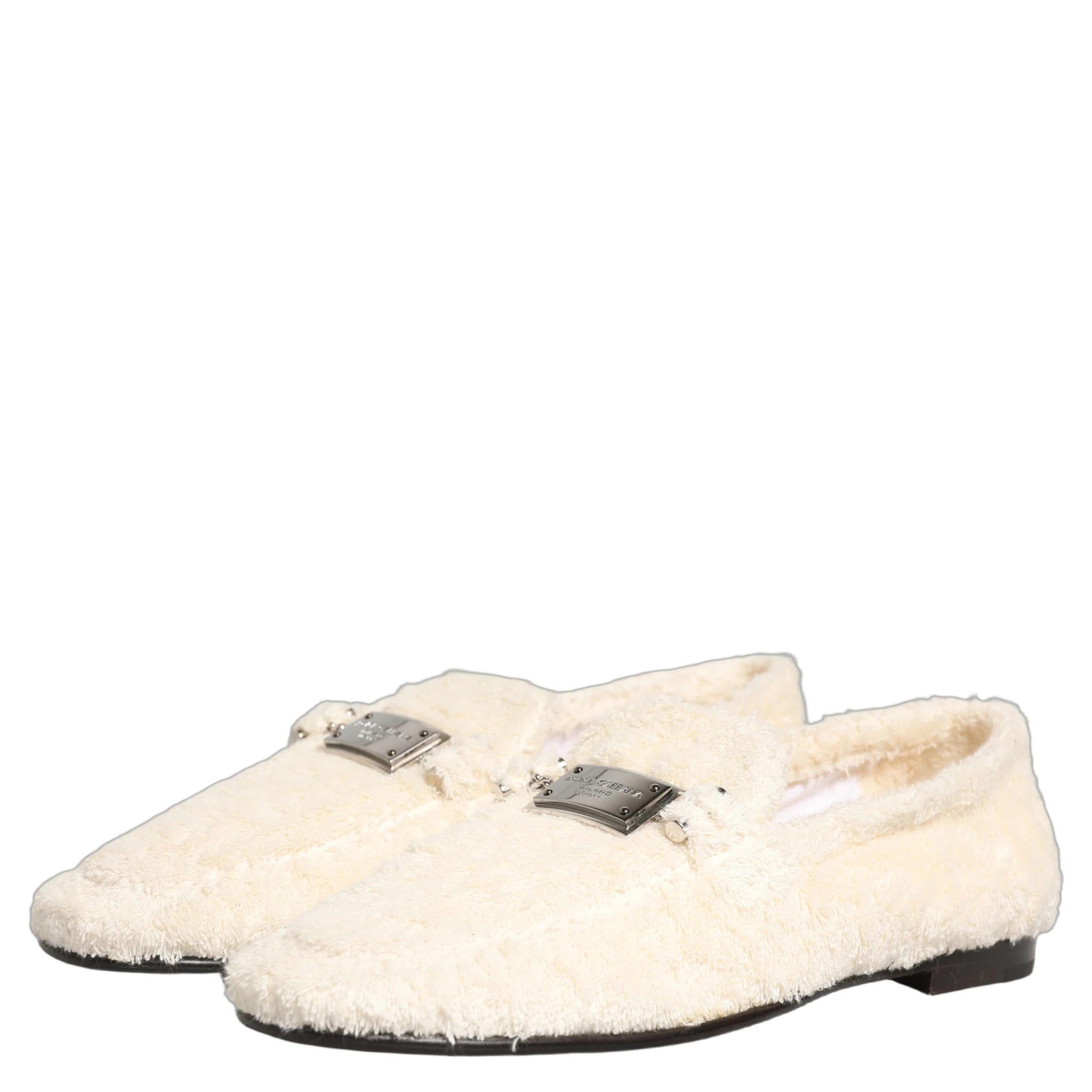 White Fur Shearling Men Dress Loafers Shoes