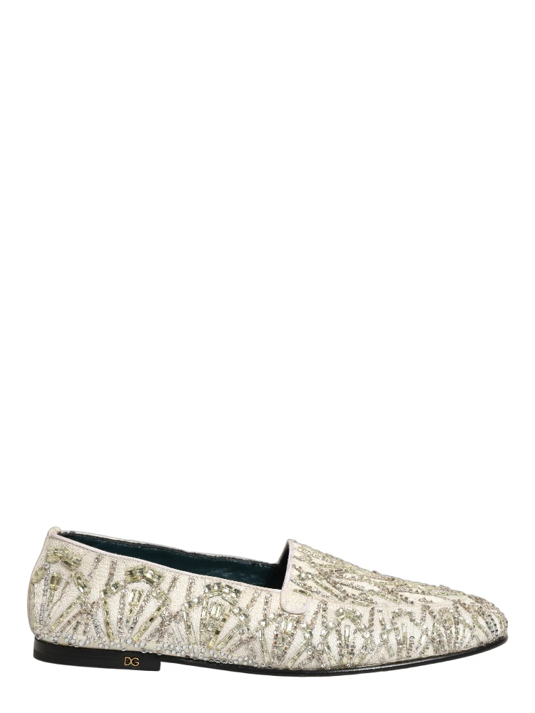 White Velvet Embroidered Dress Loafers Shoes alternative
