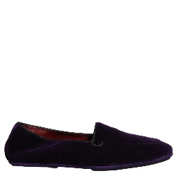 Violet Velvet Slip On Men Flats Loafers Shoes