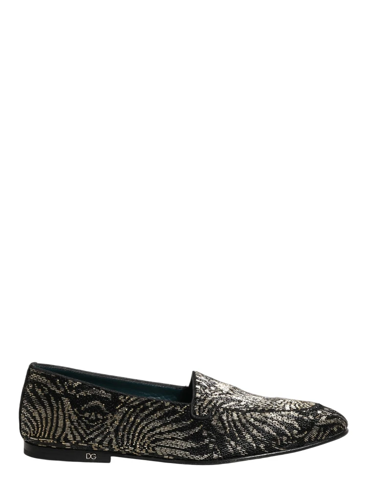 Black Silver Embellished Dress Loafers Shoes alternative