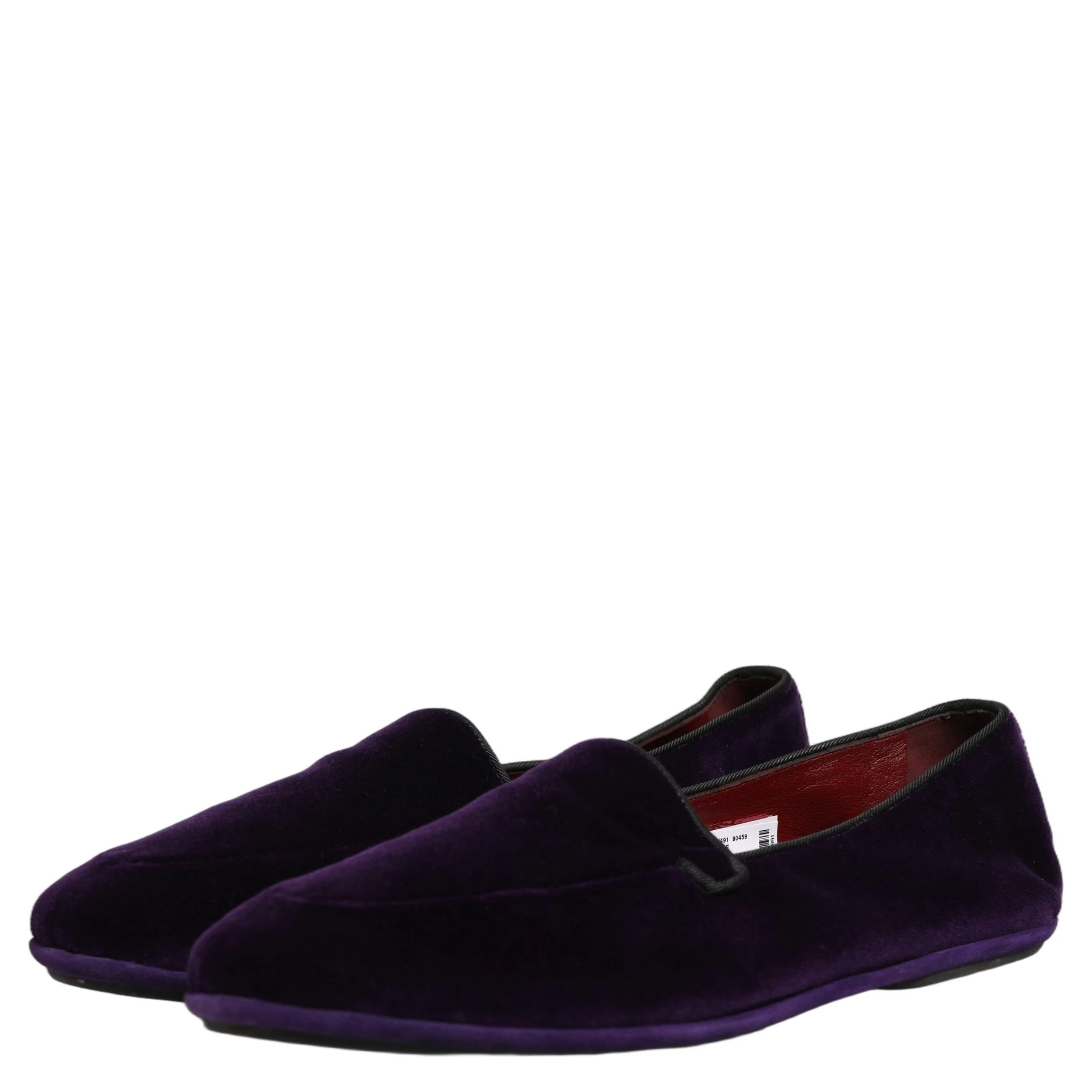 Violet Velvet Slip On Men Flats Loafers Shoes