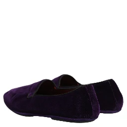 Violet Velvet Slip On Men Flats Loafers Shoes