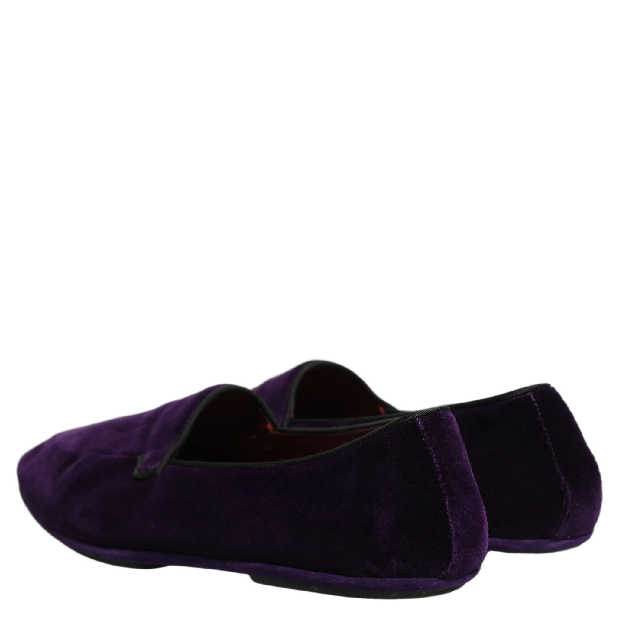 Violet Velvet Slip On Men Flats Loafers Shoes