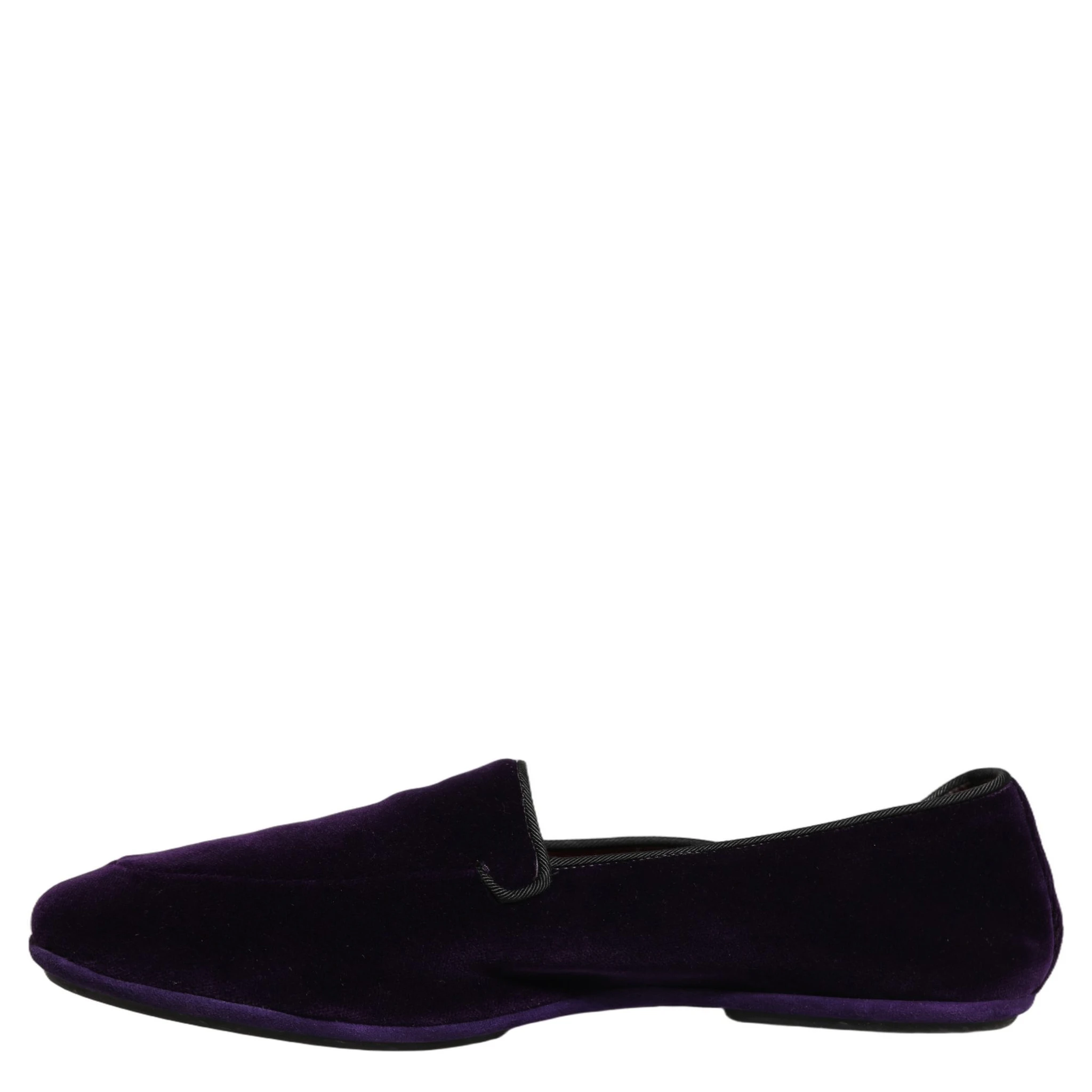 Violet Velvet Slip On Men Flats Loafers Shoes