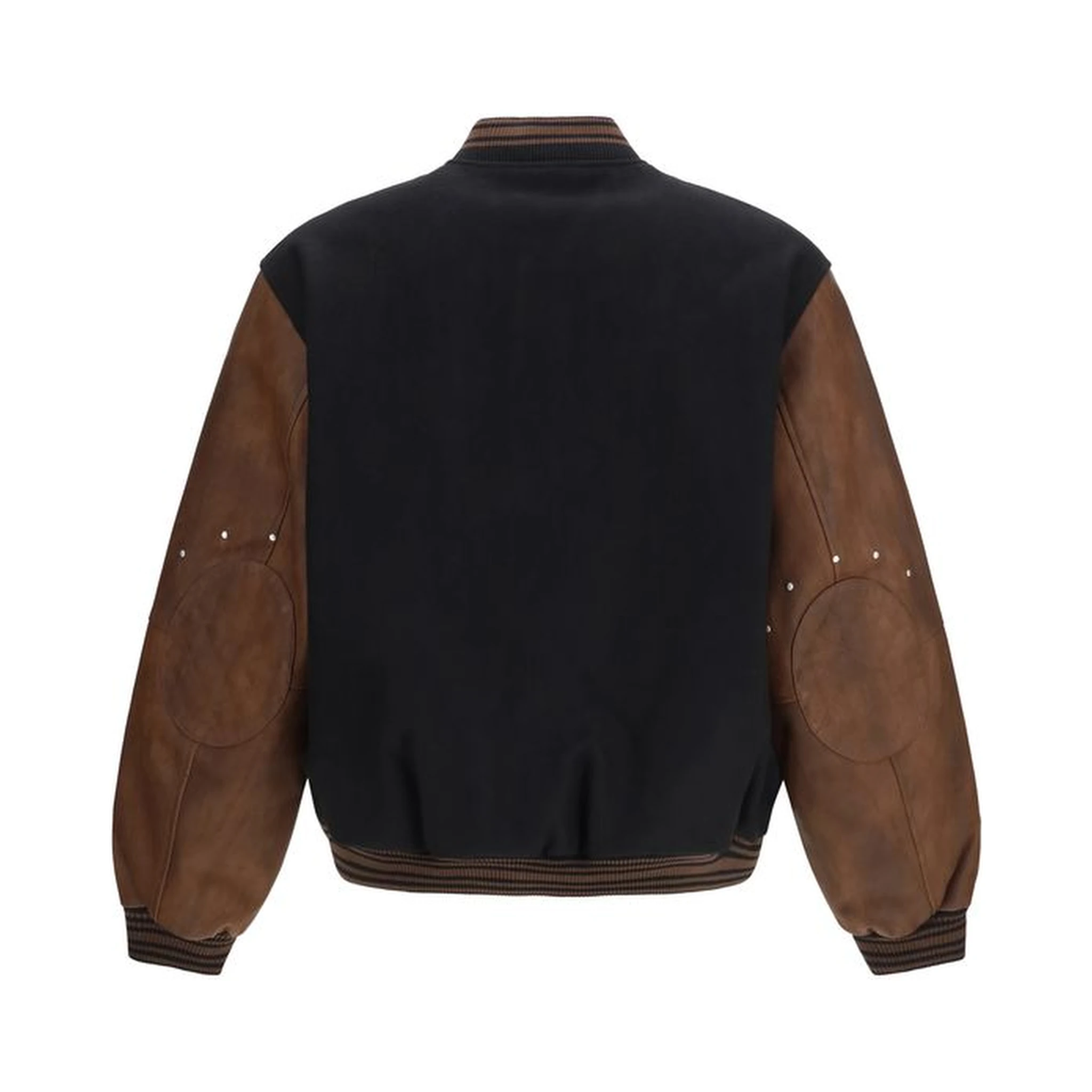 Black Wool Oves Aries Bomber
