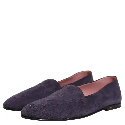 Violet Velvet Slip On Men Flats Loafers Shoes