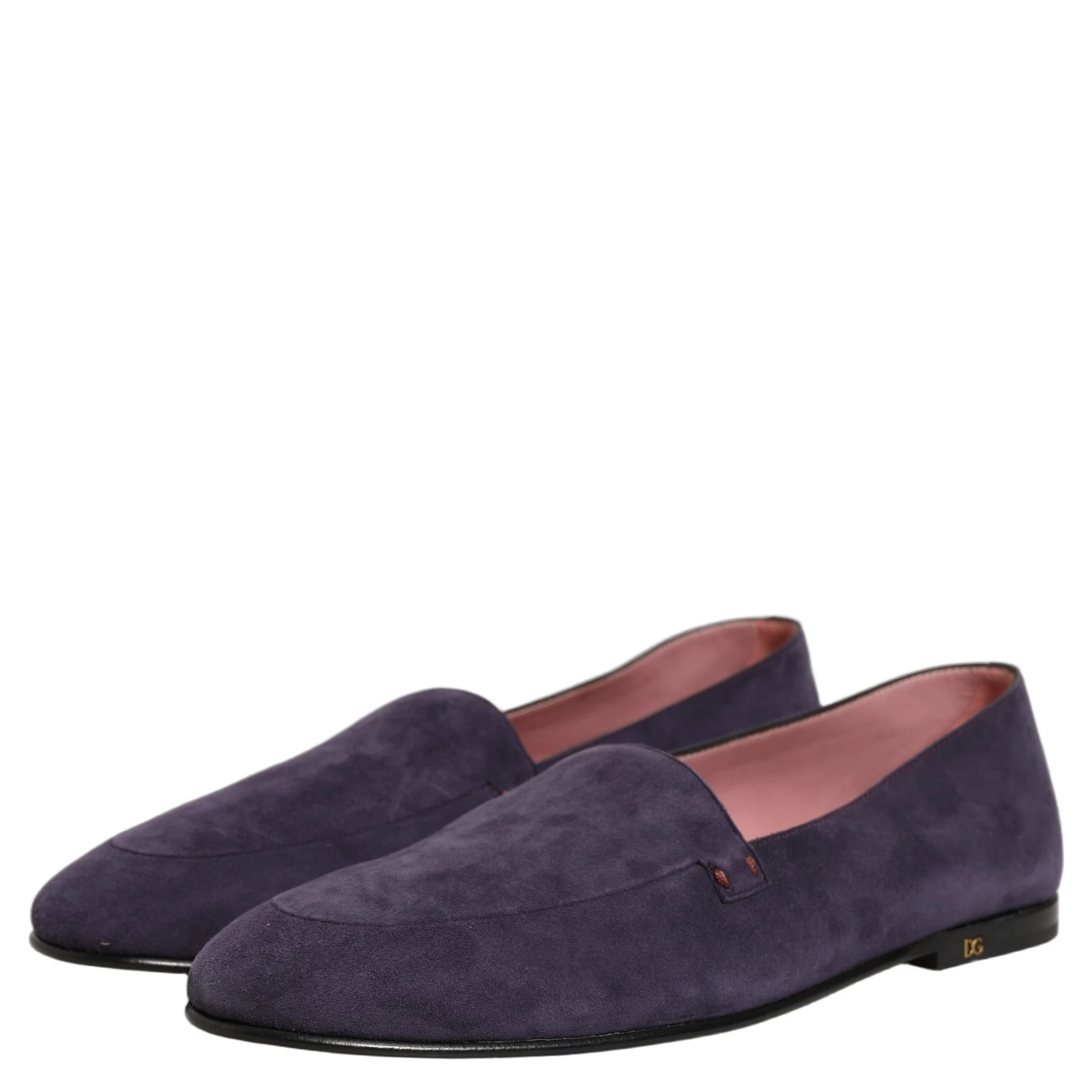 Violet Velvet Slip On Men Flats Loafers Shoes